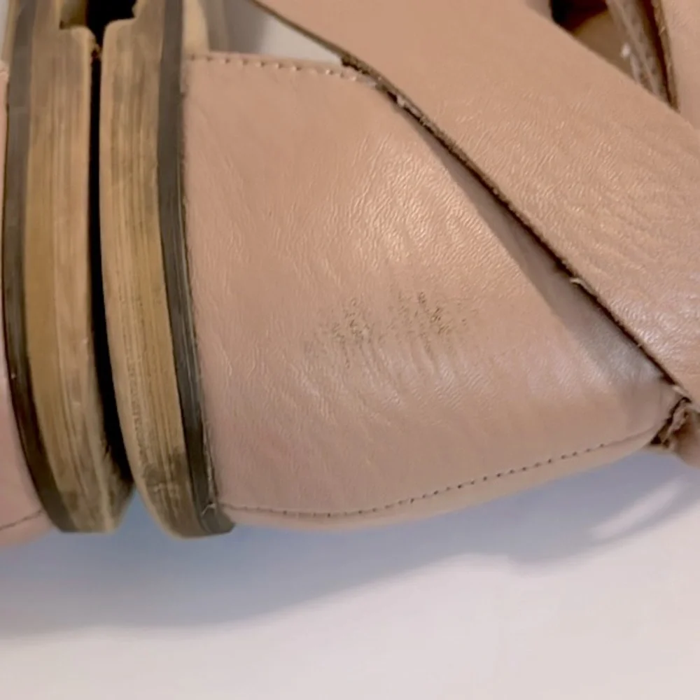 BOHME PEYTON ANKLE STRAP SANDAL IN BLUSH SIZE 6